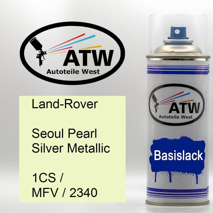 Land-Rover, Seoul Pearl Silver Metallic, 1CS / MFV / 2340: 400ml Sprühdose, von ATW Autoteile West.